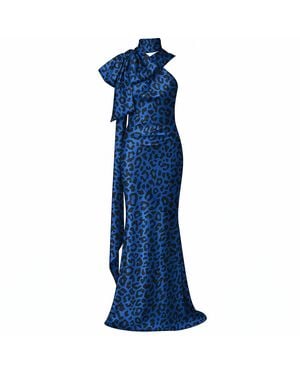 Lolam Himba Dress Leopard - Blue