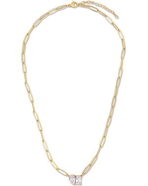 Ellie Vail Jewelry Cecilia Toi Et Moi Necklace - Metallic