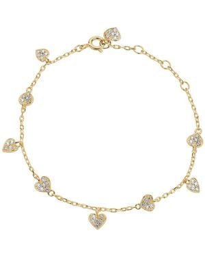 BLOOMTINE | Earth Angel HQ 'Where There Is Love, There Is Magic' Heart Bracelet - Metallic