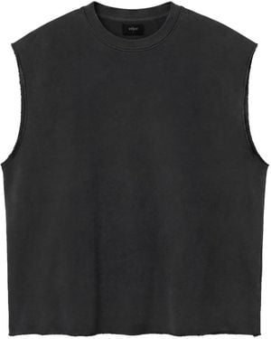 Other Raw Edge Oversized Sweatshirt - Black