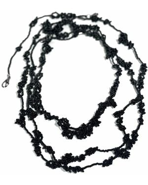 Dopamine Fix by Martina Nunez Knot Guilty Necklace Long - Black