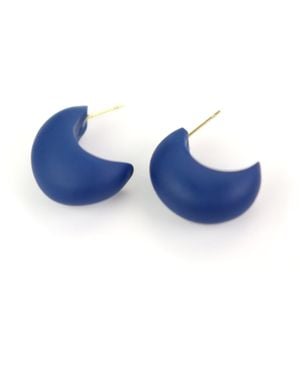 By Chavelli Chubby Huggie Hoops - Blue