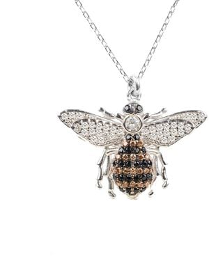 LÁTELITA London Honey Bee Pendant Necklace - Metallic