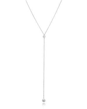 Decolet the label Lunar Lariat Drop Necklace - White