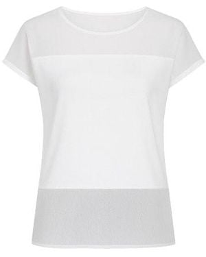 Conquista Sheer Detail Top - White