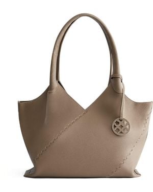 Orange Cube Everyday Large Slouchy Tote - Brown
