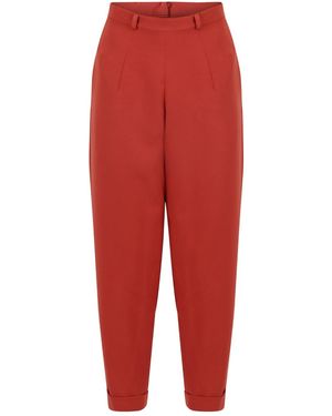 Mary Dickow Livia Pants-Burnt - Red