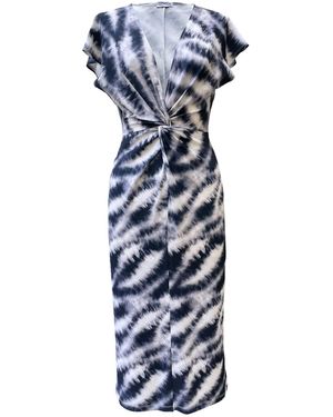 Imaatu Masee Midi Multi Dress - Blue
