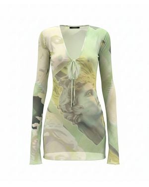 Alia Studio Améthyste Mini Mesh Dress - Green