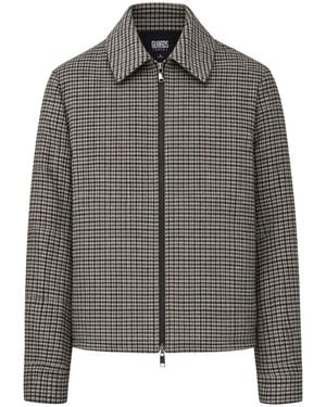 Guards London Edward Wool Check Harrington - Gray