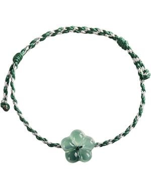 seree Baby Collection Blossom Jade Flower Woven Baby Bracelet Anklet - Metallic