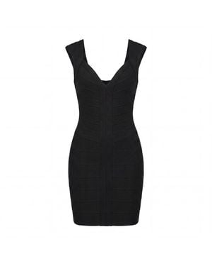 Irmak Su Guclu Vistula Body Sculpt Bandage Dress - Black