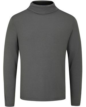 Arthur Beale Bamboo Roll-Neck Base Camp Layer - Grey