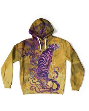 Aloha From Deer Whisper Of The Tiger Oversize Hoodie - Green