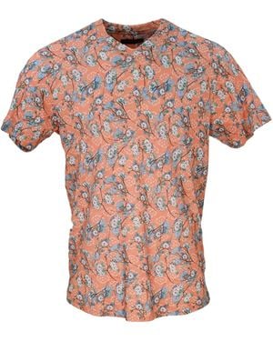 lords of harlech Maze Blossom Canvas Coral - Pink