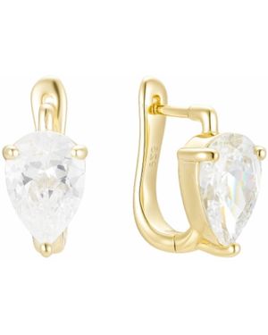 Onewildone I Want Magic Pear Cut Drop Earrings - Metallic