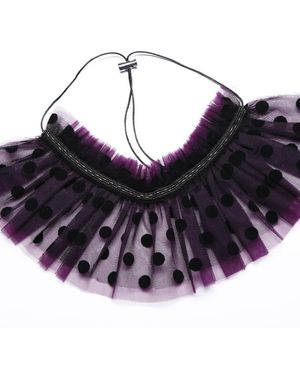 Silvia Serban Tulle Collar - Blue