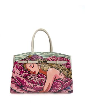Maison Rubaiyat Gisèle Hand-Painted Leather Bag - Pink