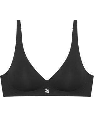 GOD SAVES QUEENS Second Skin Push Up Bralette Q - Black