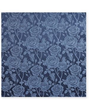 Gresham Blake Rose Pocket Square - Blue