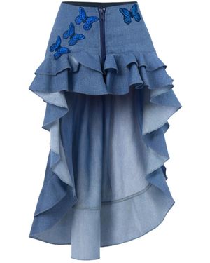 Maui X Lolita Princess High Low Skirt - Blue