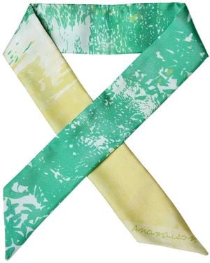 Ana Maison Willow Reflection Twilly Scarf - Green