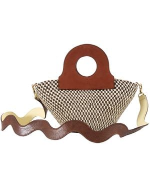 LPOL Neutrals Handheld Basket + Squiggle Strap - Brown
