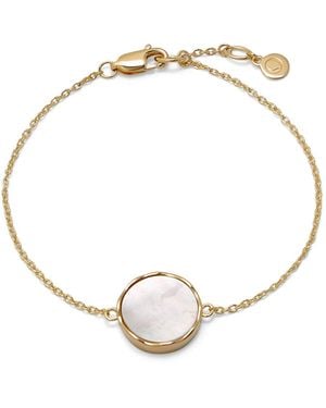 Jovonna London Eternal Aral Mother Of Pearl Adjustable Bracelet - Metallic