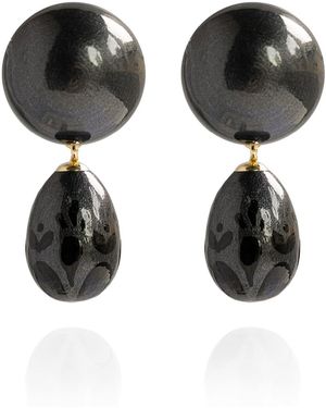 Saule Label Calista Earrings - Black