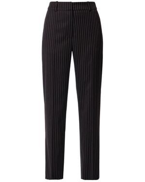 AGGI by HALEWSKI Erin Shadow Straight Suit Trousers - Black