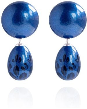 Saule Label Calista Earrings - Blue
