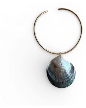 A'miss Lyria Shell Necklace - Blue