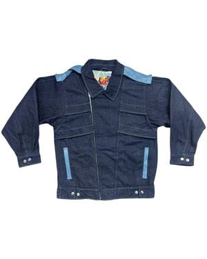 Zasta Studio Zasta Creative Denim Biker Jacket A - Blue