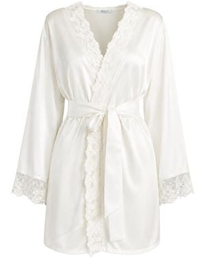 Reve Sleepwear Silk Robe - White