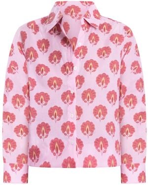 Bindu Robi Blouse - Pink