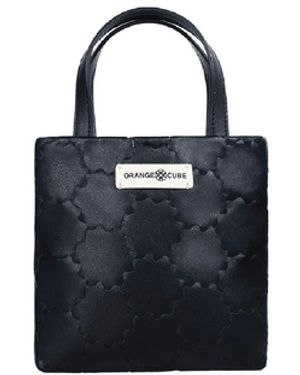 Orange Cube Mosaic Soft Tote - Blue