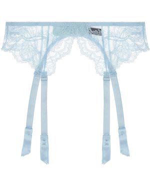 Journelle Anais Suspender Belt Chambray - Blue