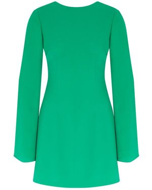 NAZLI CEREN Ira Tie-Back Mini Dress - Green
