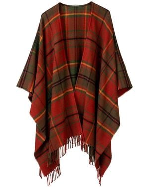 Araminta Campbell Ltd Autumn Woodland Walk Lambswool Serape - Red