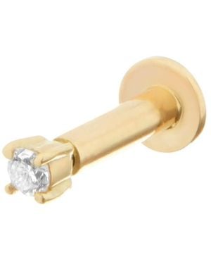 Zohreh Teeny Diamond Solitaire Flat Back 9K - Metallic