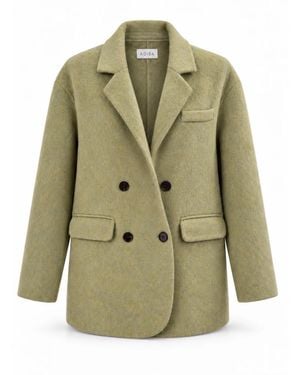 ADIBA Meadow Kiss Wool Coat - Green