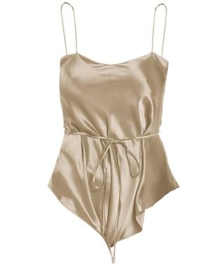Maguy De Chadirac Classic Silk Teddy - Brown