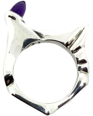 Tg-Jewellery by Tamara Gervasio Pyramid Sterling Ring Amethyst - Multicolour
