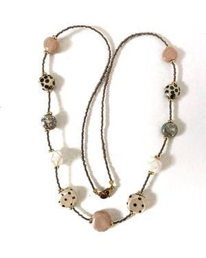 Lala Salama Neutrals Neema Dainty Necklace - Metallic