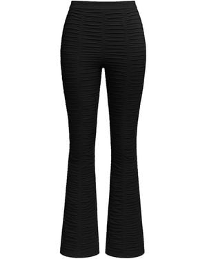 By Noa Rawitz Echo Shirred Stretch Pants - Black