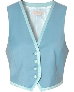 AGGI by HALEWSKI Uma How Am I Suit Vest - Blue