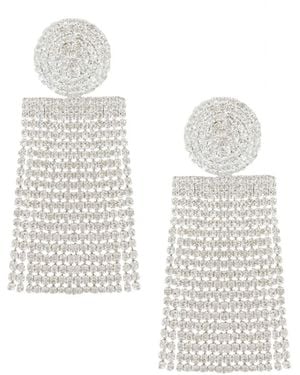 Maison De Gala Alex Crystal Chandelier Dangle Earring - White