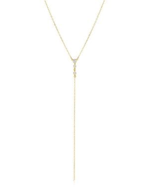 SET & STONES Miley Lariat Necklace - White
