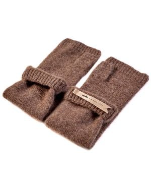 Vanilla&Chocolate Cashmere Gloves Mignon Cafè - Brown