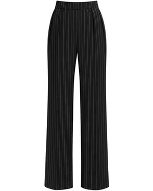 Lolam Geneva Pants With Lines - Black